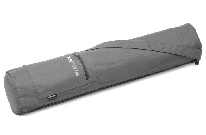 Yoga bag yogibag® basic - zip - cotton - 65 cm anthracite