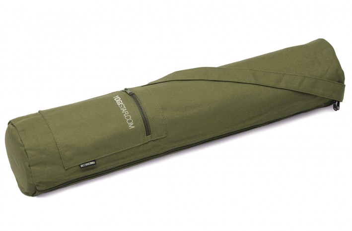 Yoga bag yogibag® basic - zip - cotton - 65 cm olive