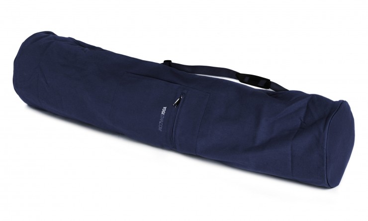Yoga carrybag yogibag cotton - 100 cm dark blue