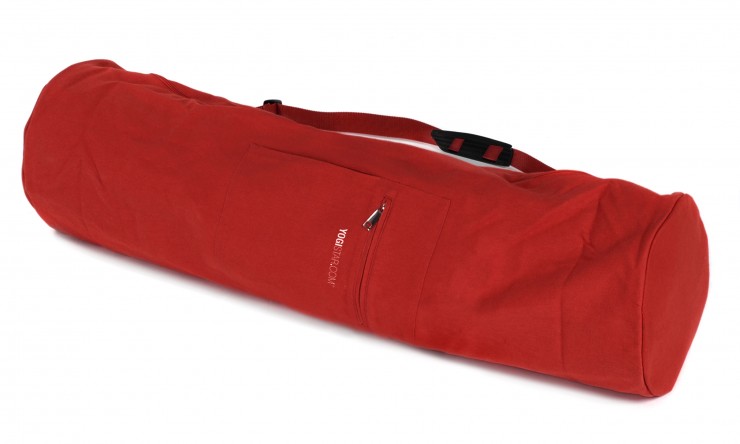 Yoga carrybag yogibag cotton - 75 cm red