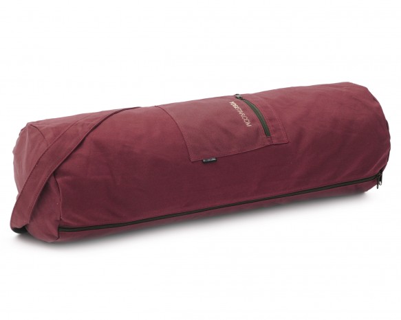 Yoga bag yogibag® basic - zip - cotton - big plus - 73 cm bordeaux