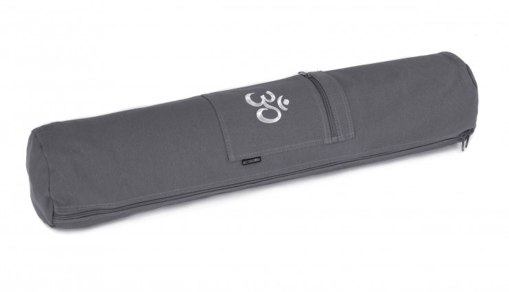 Yoga carrybag basic - zip - cotton - art collection - 65 cm OM grey