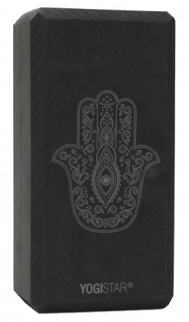 Yogablock yogiblock® basic - art collection - hand of fatima - zen black 