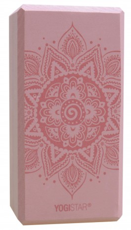 Yogablock yogiblock® basic - art collection - spiral mandala - velvet rose 