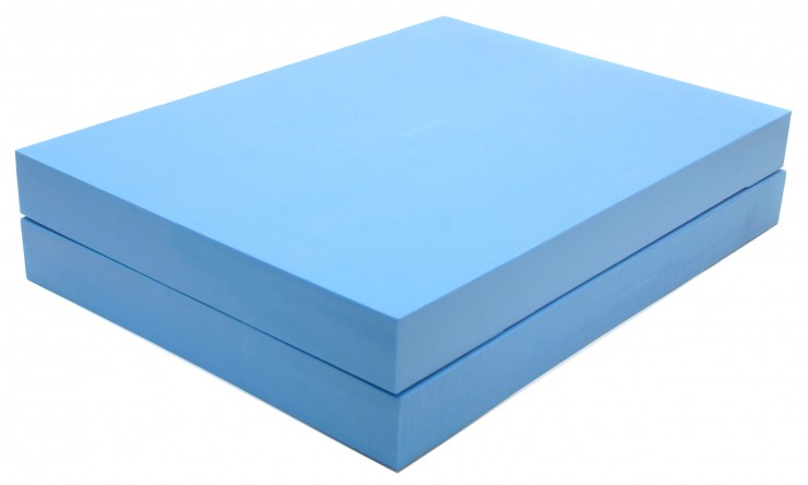 Yoga block 'Shoulderstand' Set (2), blue