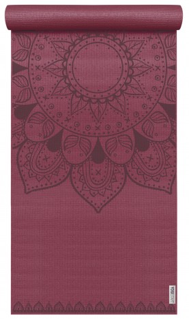 Yogamatte yogimat® basic - art collection - harmonic mandala bordeaux