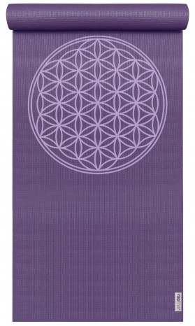 Yoga Mat Basic Flower of Life violet