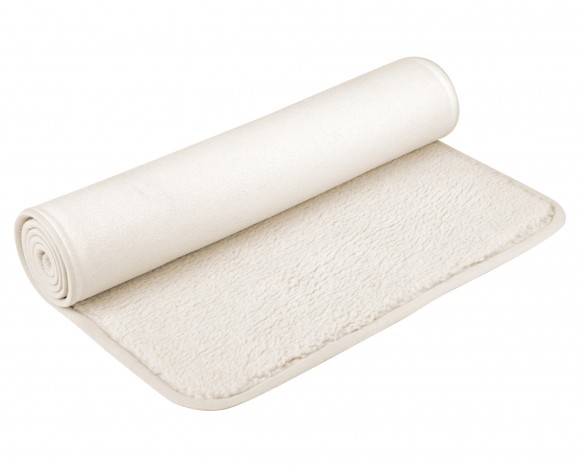 Yoga mat (sheep wool) bordered 